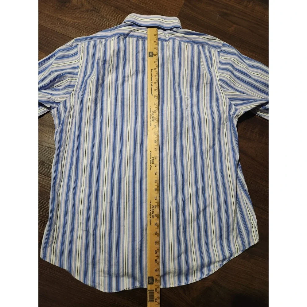 Polo Ralph Lauren Regent Custom Fit‎ Pinstripe Button Down Shirt Size 18 36/37